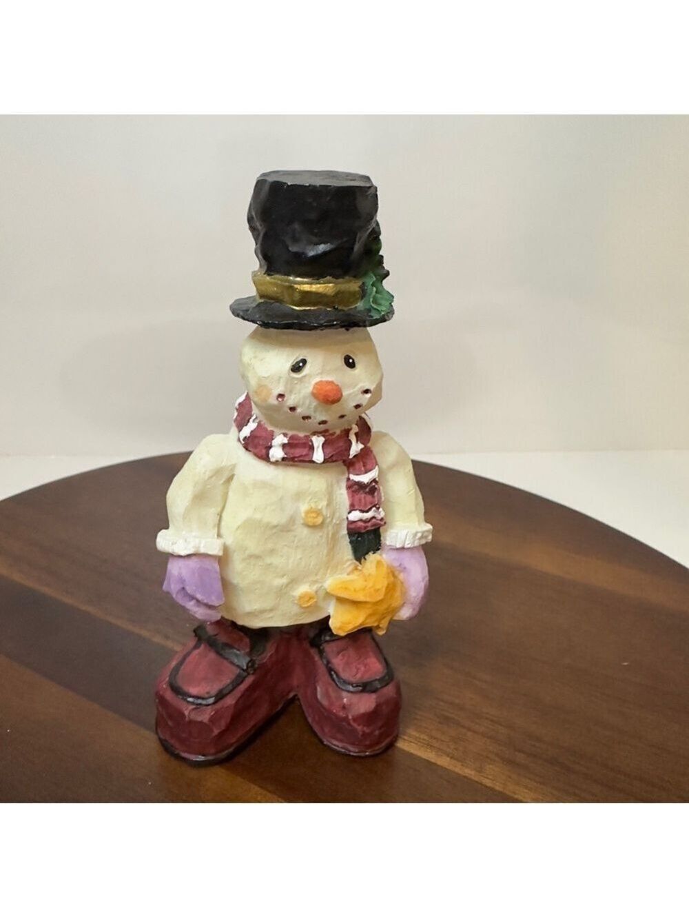 Vintage Resin Snowman Figurine – World Bazaars Holiday Collection (1994)